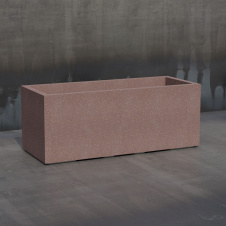 Клумба бетонная Лиссабон XL 40x100x40 см, уличная садовая Гранит