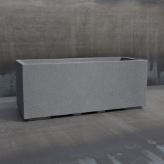 Клумба бетонная Лиссабон XL 40x100x40 см, уличная садовая Орехов