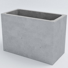 Вазон бетонный Кадис M 49x70x35 см, уличный садовый Художественная покраска Нововолинськ