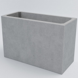 Клумба бетонная Сидней L 57x105x35 см, уличная садовая Художественная покраска