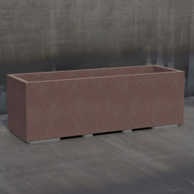 Цветочник бетонный Лиссабон 2XL 40x120x40 см, уличный садовый Гранит