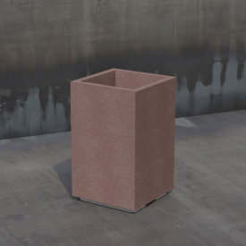 Вазон бетонный Сидней S 57x35x35 см, уличный садовый Гранит