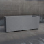 Клумба бетонная Лиссабон XL 40x100x40 см, уличная садовая Орехов