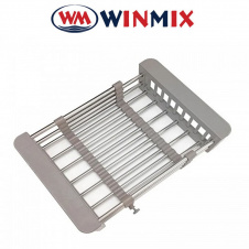 Сушка для посуды Winmix BAS-01.SUS GRAY на мойку из нержавеющей стали, Польша