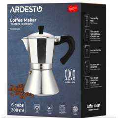Гейзерная кофеварка Ardesto Gemini Piemonte AR0806AI 0.3 л iz16536 Изюм