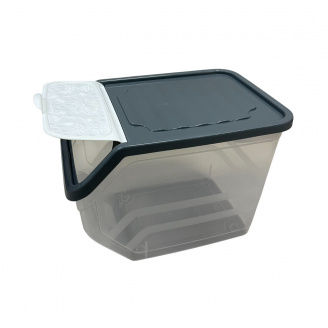 Контейнер пластиковий для зберігання овочів та речей Poly Time E-395 30х22,5х23,5 см 11 л Сіро-білий (23740)