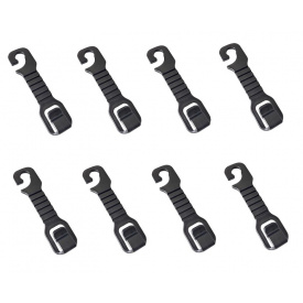 Крючки вешалки на подголовник в автомобиль iCar 8 шт Черные (050731)