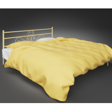 Двоспальне ліжко Лаванда Tenero металеве для знімних квартир тимчасового житла дачі 180х200