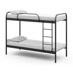 Двоярусне ліжко Релакс-Дуо Метакам 80х190 см металеве чорне Петрове