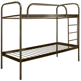 Двоярусне ліжко Релакс-Дуо Метакам 90х200 см металеве коричневе