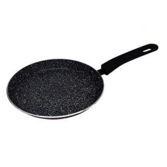 Млинна сковорода Edenberg EB-3385 ​​з антипригарним мармуровим покриттям 22 см Чорний (17350)
