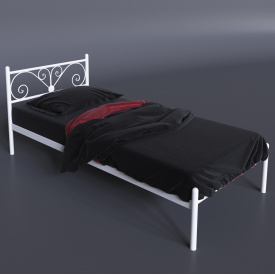 Односпальне ліжко Примула Міні Tenero металеве для дитячої підліткової кімнати 80х200