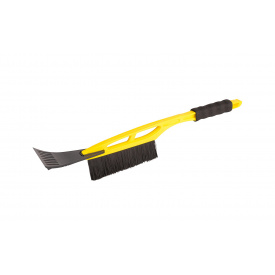 Щетка автомобильная со скребком 175*10 мм L 520 мм желтая MASTERTOOL GM (84-0003)