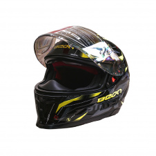 Мотошлем интеграл Beon L Tech Shiny Black-Yellow (298717)