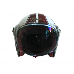 Мотошолом відкритий Beon B-108A ABS Super Sport XXL Shiny Cream-Red (298675) Житомир