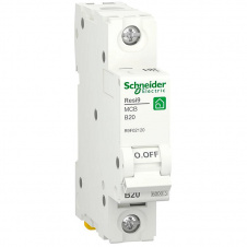 Автоматический выключатель Schneider Electric RESI9 6кА 1P 20A B (R9F02120)