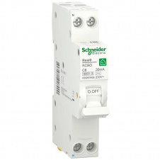 Дифференциальный автомат Schneider Electric Resi9 RCBO 6A C 1P+N 30mA АС 6kA (R9D87606)