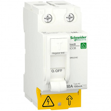 Дифференциальное реле Schneider Electric Resi9 40A 2P 100mA АС (R9R52240)