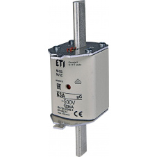 Фото - Предохранитель ETI 004185212 NH-2C/gG 63A 500V KOMBI Предохранитель ETI 004185212 NH-2C/gG 63A 500V KOMBI