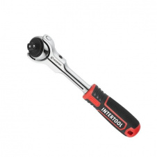 Рукоятка с храповым механизмом поворотная, 72 зуба 3/8, Cr-V STORM INTERTOOL ET-8008