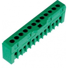 Клемник ETI 003903207 ESC-QBLOK7202 (зелёный 10/16мм² 12 подключений)
