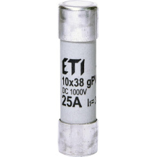 Предохранитель ETI 002625139 CH 10x38 gPV 25A 1000V (30kA)