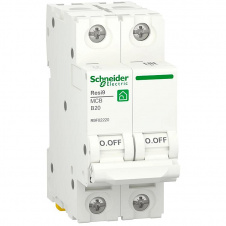 Автоматический выключатель Schneider Electric RESI9 6кА 2P 20A B (R9F02220)