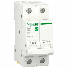 Автоматический выключатель Schneider Electric RESI9 6кА 2P 50A C (R9F12250) Ірпінь