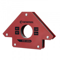 Держатель магнитный для сварки стрела, 45°, 90°,135°, 35 кг, 110×120×25 мм INTERTOOL MW-0006 Харків