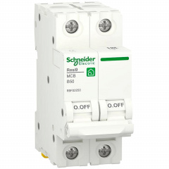 Автоматический выключатель Schneider Electric RESI9 6кА 2P 50A B (R9F02250) Павлоград