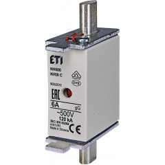 Предохранитель ETI 004181203 NH-000/gG 6A 500V KOMBI Ивано-Франковск