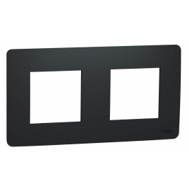 Двухпостовая рамка Schneider Electric NU200454 (антрацит)