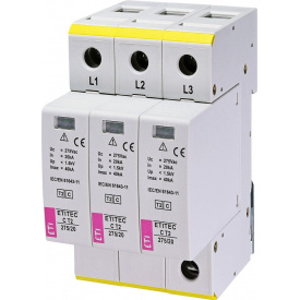 Ограничитель перенапряжения ETI 002440399 ETITEC C T2 275/20 (3+0) 3p