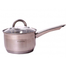 Ковш 2 литра из нержавеющей стали с крышкой Kamille KM-4227