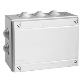 Монтажная коробка IP55 с кабельными вводами 190х140х70мм