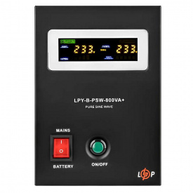 Источник бесперебойного питания с правильной синусоидой LogicPower 12V LPY-B-PSW-800VA+ 560Вт 5A/15A (LP4150)