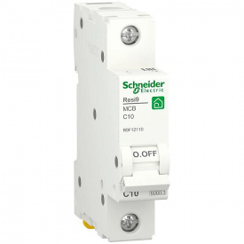 Автоматический выключатель Schneider Electric RESI9 6кА 1P 10A C (R9F12110)
