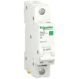Автоматический выключатель Schneider Electric RESI9 6кА 1P 6A B (R9F12106)