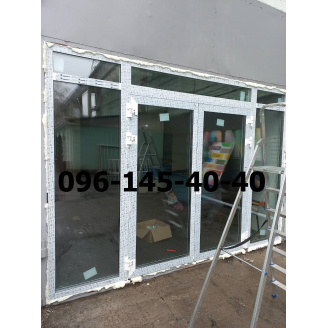 Вхідна група дверей із алюмінію для житлового будинку