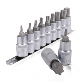 Набор TORX на планке 1/2, Т20-T70, 9 ед. INTERTOOL HT-1849