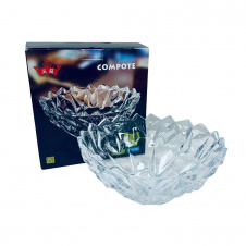 Фруктовница стеклянная Yujing GlassWare 8314 24,5 см (23456)