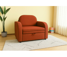 Кресло мягкое раскладное Tobi Sho Дрим рогожка Bahama Оранжевый/19, 1040х850х830 мм