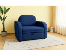 Кресло мягкое раскладное Tobi Sho Дрим рогожка Bahama Синий/30, 1040х850х730 мм