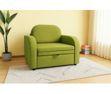 Кресло мягкое раскладное Tobi Sho Дрим рогожка Bahama Салатовый/17, 1040х850х830 мм