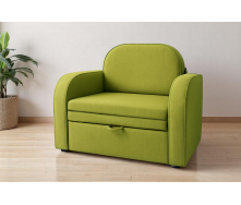 Кресло мягкое раскладное Tobi Sho Дрим рогожка Bahama Салатовый/17, 940х850х830 мм