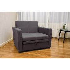 Диван-крісло м'який розкладний Tobi Sho Максіан рогожка Bahama Сірий/34, 1140х850х730 мм