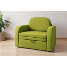 Кресло мягкое раскладное Tobi Sho Дрим рогожка Bahama Салатовый/17, 940х850х830 мм