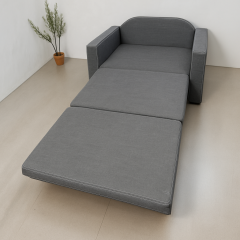 Кресло мягкое раскладное Tobi Sho Максиан для подростков рогожка Bahama Серый/46, 940х850х730 мм Херсон