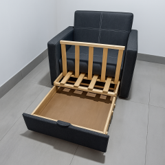 Кресло мягкое раскладное Tobi Sho Максиан для подростков рогожка Bahama Серый/46, 940х850х730 мм Херсон