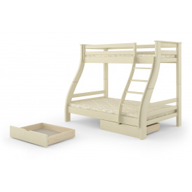 Двоярусне ліжко Арктика (Alaska) (140; 90 × 200 см, з шухлядами, S0505Y30R)